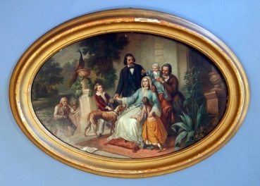Josef Valentin (attributed), Recovering in the Circle of the Family