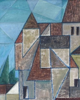 Willi Hertlein, Abstract row of houses