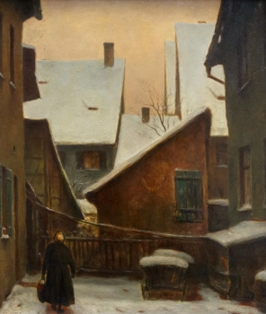 Georg Ort, View of a Nuremberg alley