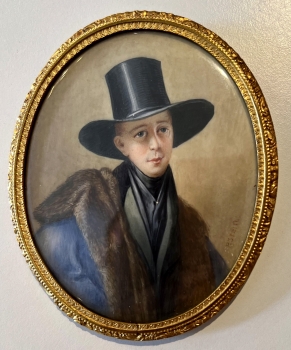 P. Stern, Miniature Nobleman with Fur Collar
