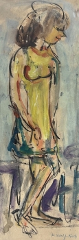 Lotte Wolf-Koch, Woman in a Dress