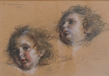 Gabriel Schachinger, Two Children's Heads