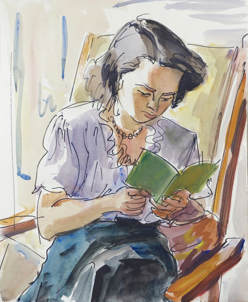 Arthur Rappl, Frau beim Lesen