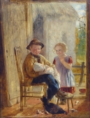William Hemsley, Kinder mit Neugeborenem