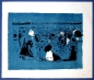 Preview: Oskar Koller (1925-2004), Abstract composition on a blue background, 1963