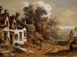 Preview: Theodor von Hörmann (zug.), Häuser am Weg in einer sonnigen Landschaft