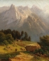 Preview: Ludwig Sckell, Jäger in Gebirgslandschaft