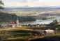 Preview: Peter von Hess (1792-1871),  Innlandschaft mit Blick auf Kloster Vornbach und Schärding, Österreich