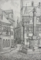 Preview: Laaber, Altstadtgasse mit Brunnen in Schwabach 1947