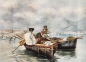 Preview: Augusto Lovatti (attrib.), Fishermen in Their Boats