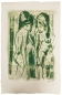 Preview: Tugomir Huberger, Nude of Two Women in Green Lithograph