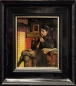 Preview: Alois Heinrich Priechenfried, Portrait eines jungen Mannes mit Pfeife in der Stube