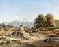 Preview: Heinrich Bürkel (Umkreis), Köhler in Voralpenlandschaft