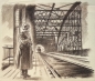 Preview: Karl Seubert, Soldier on a railroad bridge
