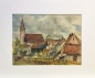 Preview: Hermann Thomas Schmidt, Fränkische Dorfansicht mit Kirche