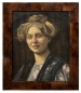 Preview: Unbekannter Künstler, Jugendstil Frauenportrait 1900, Restaurierungsbedürftig