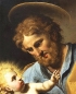 Preview: Heiliger Josef mit dem Jesuskind 18. Jahrhundert
