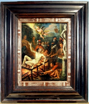 Adries Schoemaker (1660-1735) zug., Maryrium des heiligen Laurentius, Niederlande, Nederland, Amsterdam