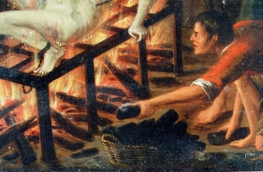 Adries Schoemaker (1660-1735) zug., Maryrium des heiligen Laurentius, Niederlande, Nederland, Amsterdam
