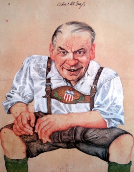 Michael Mathias Prechtl, Oskar Maria Graf in Lederhose