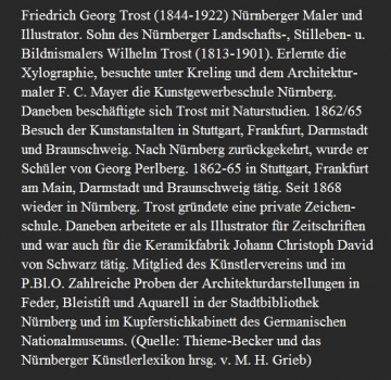 Friedrich Georg Trost, Nine Nuremberg City Views
