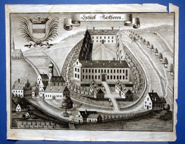 Michael Wening (1645-1718) Schloß Hazthoven, heute Schloss Niederhatzkofen bei Rottenburg