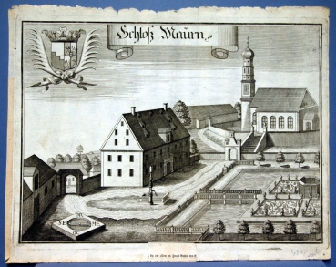Michael Wening (1645-1718), Castle Maurn, today Castle Mauern, Freising County     )