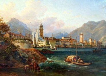 Heinrich Adam, View at Riva del Garda Italia