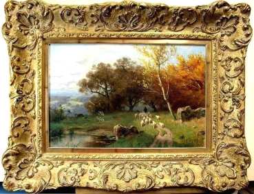 August Karl Martin Splitgerber, Landschaft mit Schafherde