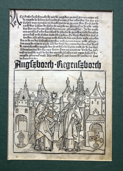 Konrad (Cord) Bote oder Hermann Bote, Augszborch- Regenszborch, heute Augsburg- Regensburg