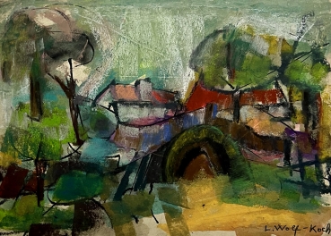 Lotte Wolf-Koch, Landscape with Houses