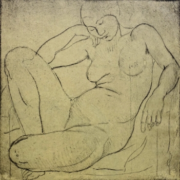 Hans Barthelmeß, Sitzender Frauen Akt