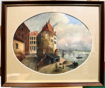Düsseldorf, Rheinufer um 1850