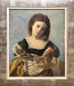 Preview: Caroline von Moro, Mädchen mit Huhn