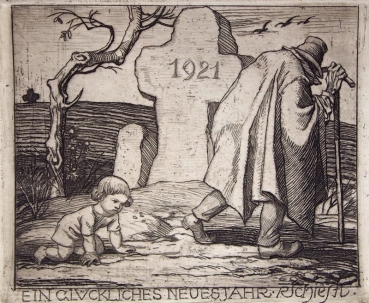 Rudolf Schiestl, Ein glückliches neues Jahr
