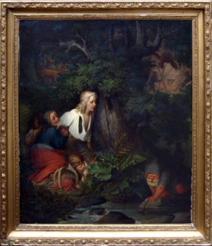 Preview: Carl Gehrts, Kinder im Wald beobachten einen Zwerg