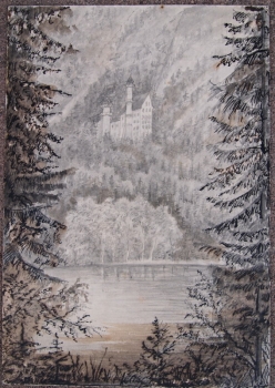 Unbekannter Maler, Am Schwansee, Neuschwanstein