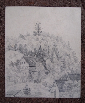 Unbekannter Maler, Aus dem Schwarzachtal 1911