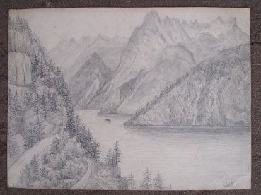 Monogrammist JH , Vierwaldstättersee 1889