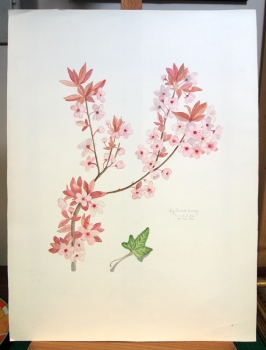 Frydl Prechtl-Zuleeg, Kirschblüten Stillleben