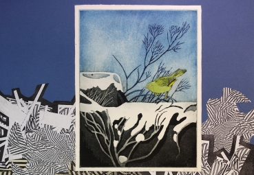 Frydl Prechtl-Zuleeg, Grünfink Collage