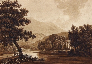 Unbekannt, Romantische Landschaft