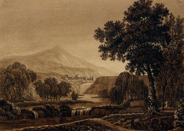 Unbekannt, Romantische Landschaft