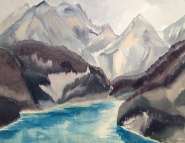 Josef Pöhlmann, Achensee (Beidseitig bemalt)