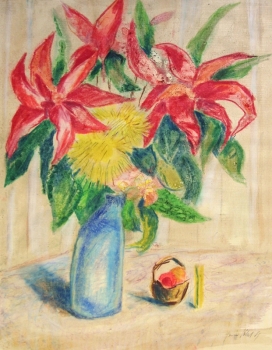 Toni Völkel, Blumenstrauß in Vase