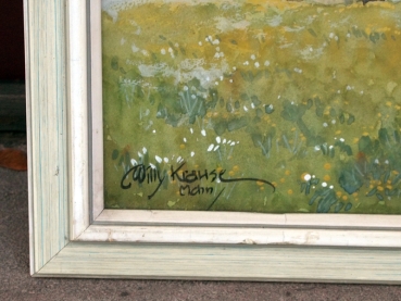 Willy Krause, Hütte in den Bergen