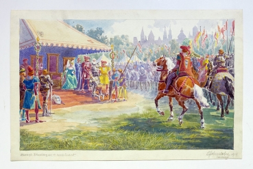 Constantin Prince of Hohenlohe-Langenburg, Study for "accolade in the 15th century"