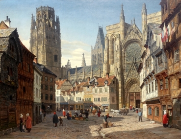 Heinrich Hansen, Die Kathedrale von Rouen Frankreich