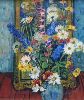 Jakob Dietz, still life with flowers