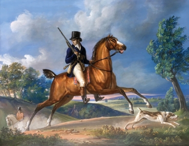 Franz Krüger, Reiter bei der Jagd